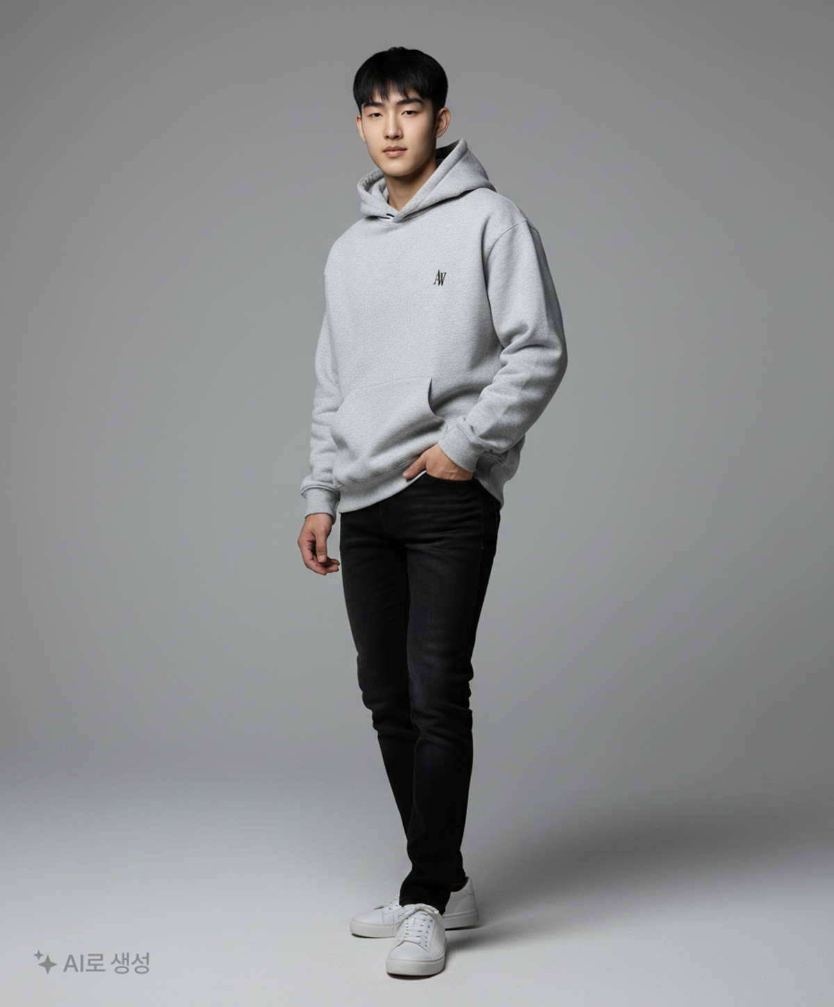 어텐션로우(ATTENTIONROW) 후드 티셔츠 FREE