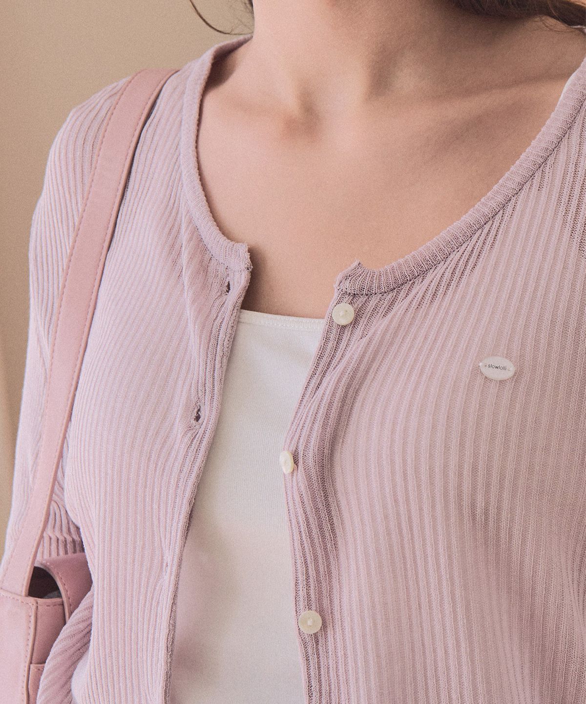 슬로우롤리(SLOWLOLLI) Mellow linen cardigan_5 Colors
