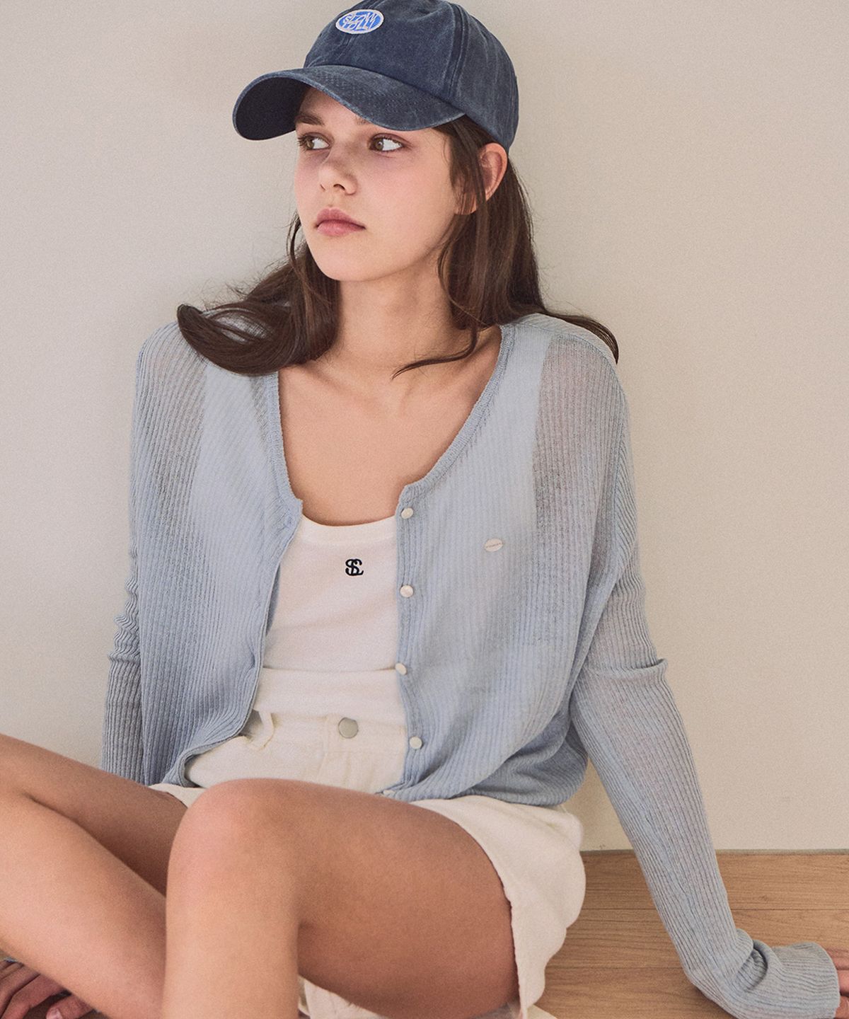 슬로우롤리(SLOWLOLLI) Mellow linen cardigan_5 Colors