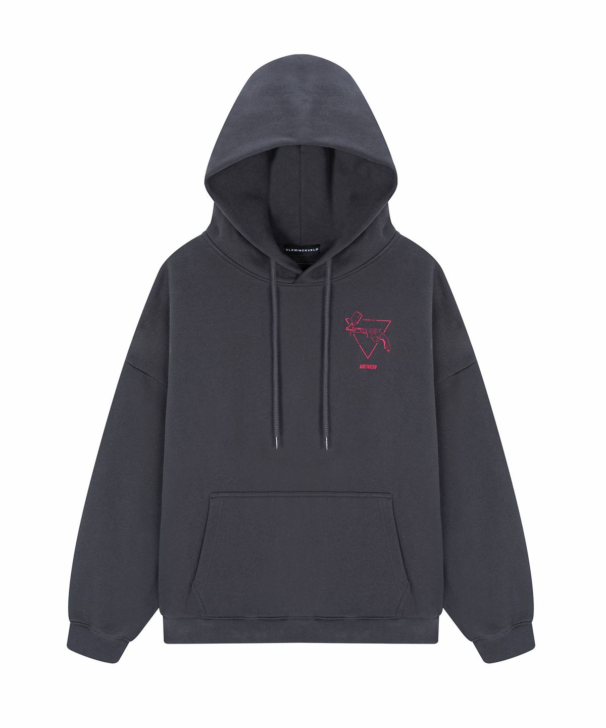 블레민크벨드(VLEMINCKVELD) ANTWERP Spray gun logo Hoodie_Gray, Pink