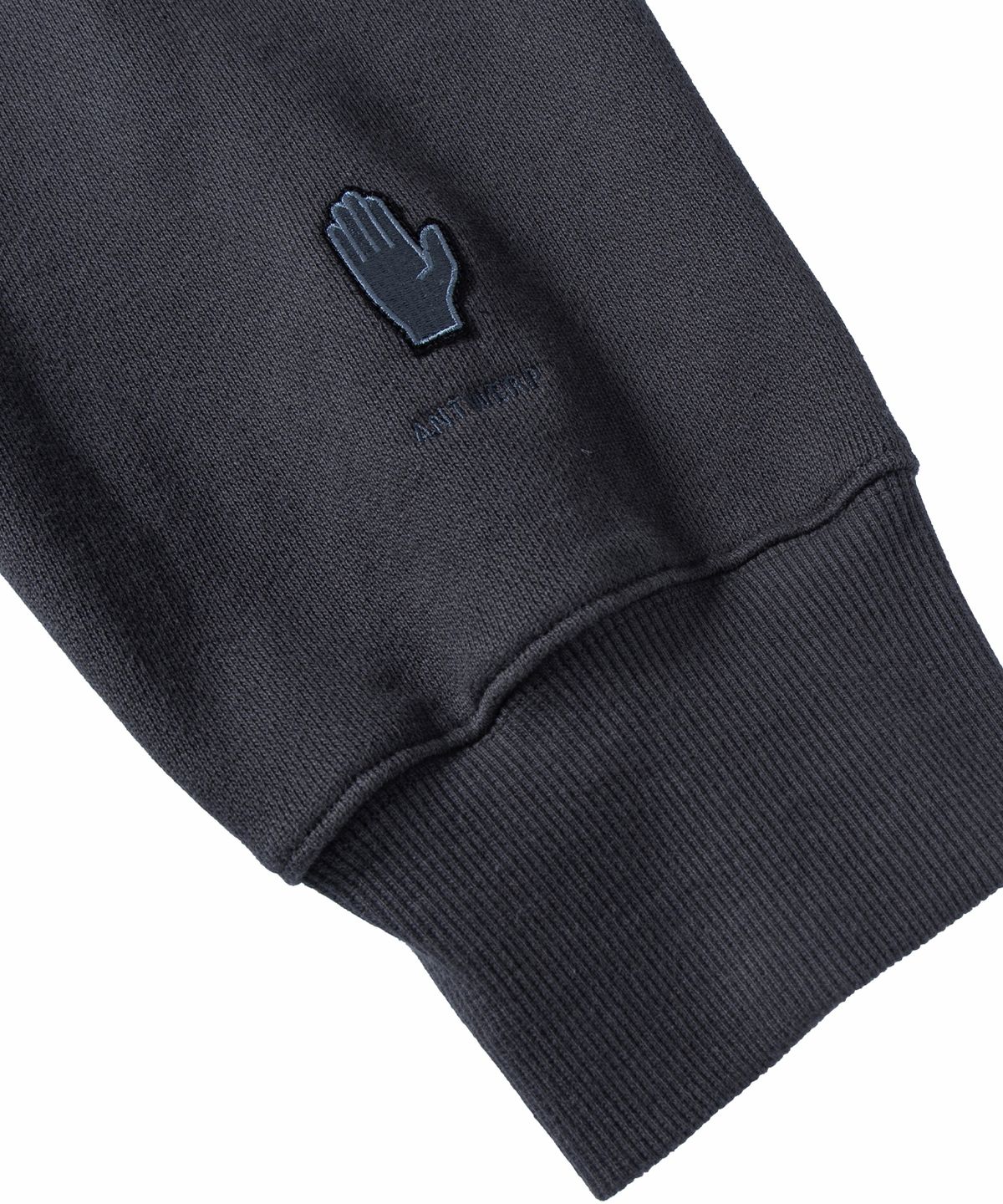 블레민크벨드(VLEMINCKVELD) ANTWERP Handshape Emblem Hoodie_Gray