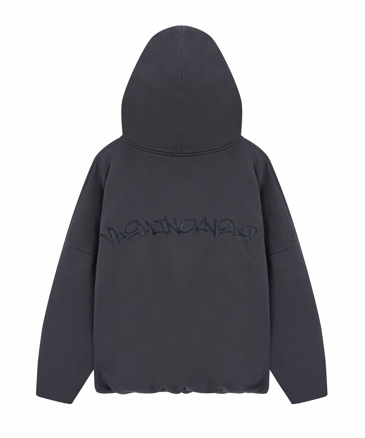 블레민크벨드(VLEMINCKVELD) Vleminckveld Ink spray Oversize Hoodie_Gray, Black