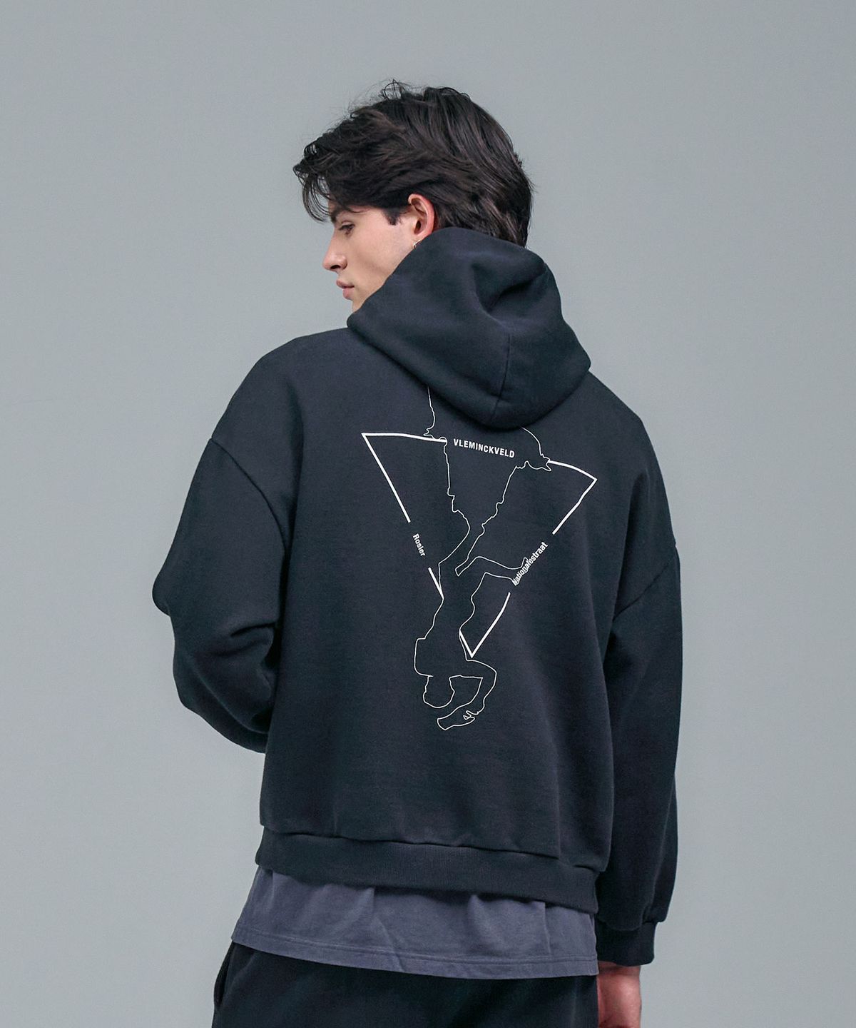 블레민크벨드(VLEMINCKVELD) Vleminckveld Brabo Box Hoodie_Black, White