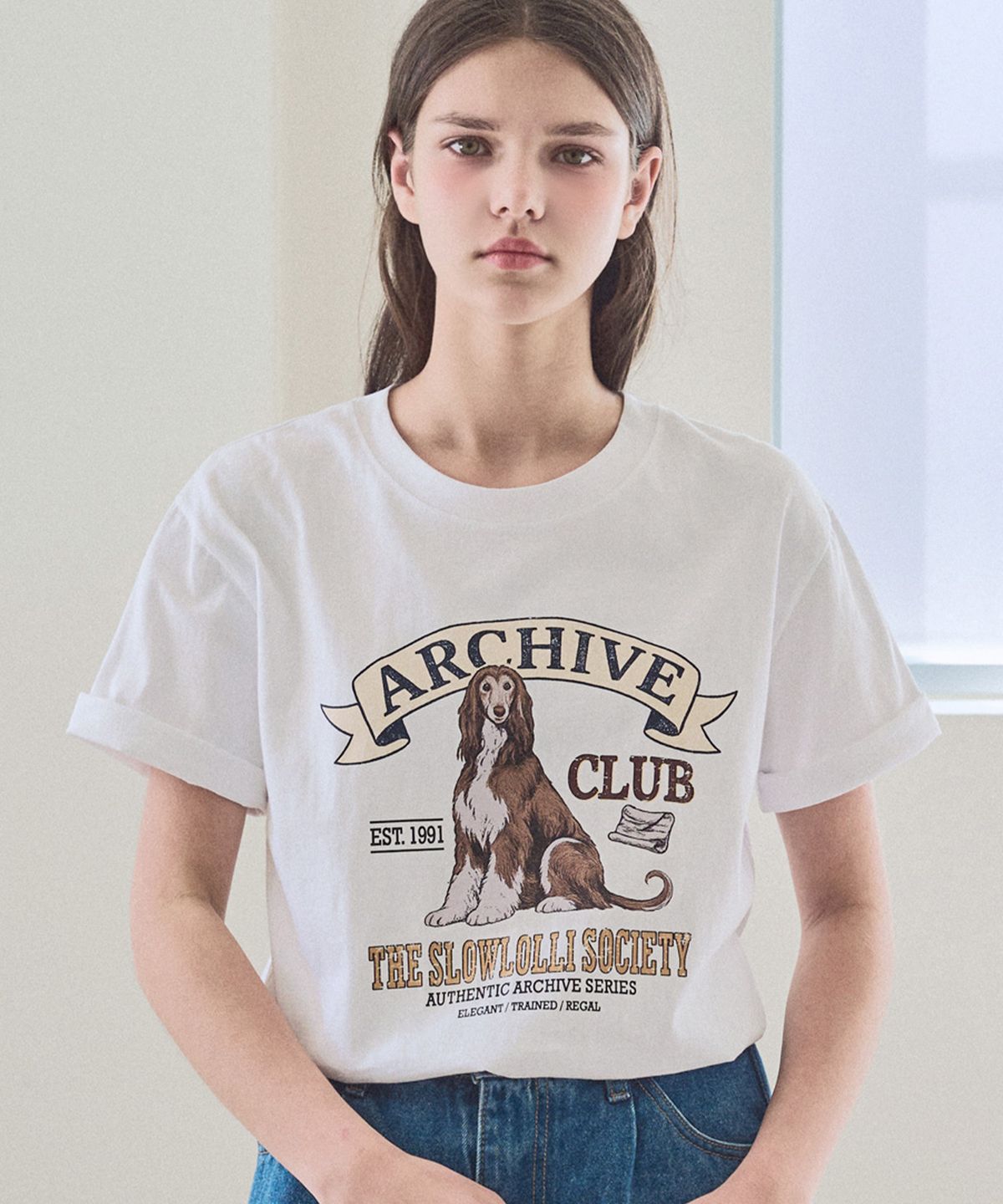 슬로우롤리(SLOWLOLLI) Archive dying t-shirt_3 Colors