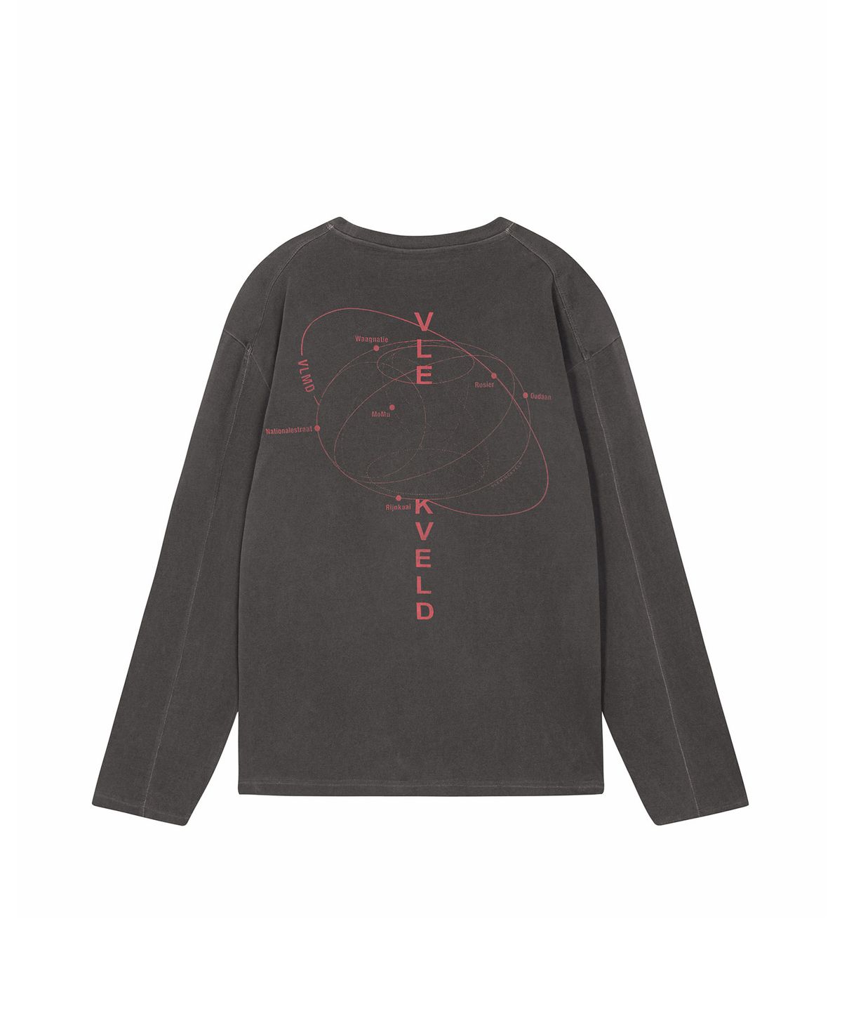 블레민크벨드(VLEMINCKVELD) VLEMINCKVELD elliptical infography Long Sleeve_Gray, Pink