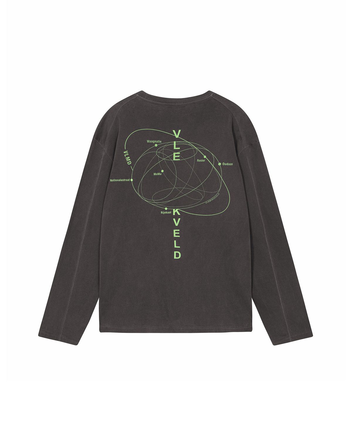 블레민크벨드(VLEMINCKVELD) VLEMINCKVELD Elliptical infography Long Sleeve_Gray, Green
