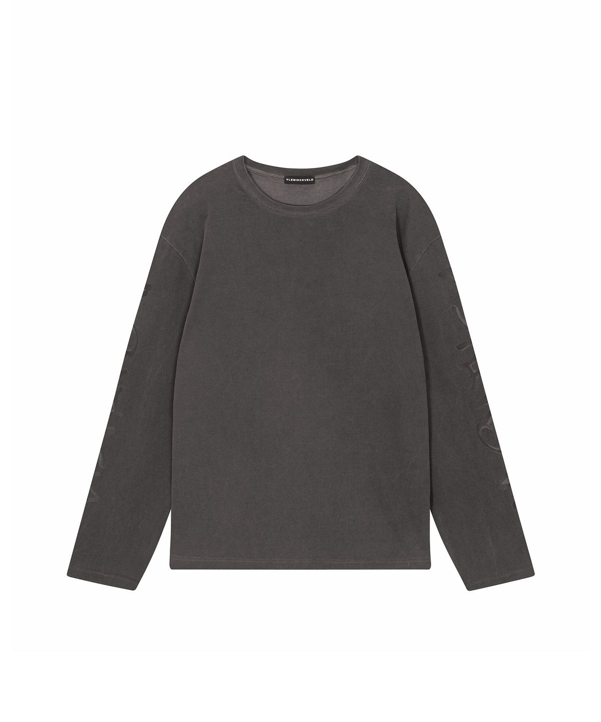 블레민크벨드(VLEMINCKVELD) Sleeve Ink Spray Long sleeve_Gray, Black