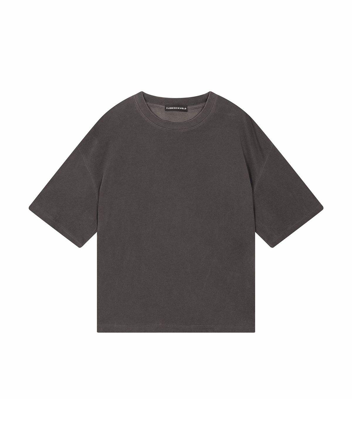 블레민크벨드(VLEMINCKVELD) Vleminckveld script Pigment Oversized T-shirts_Gray, Yellow