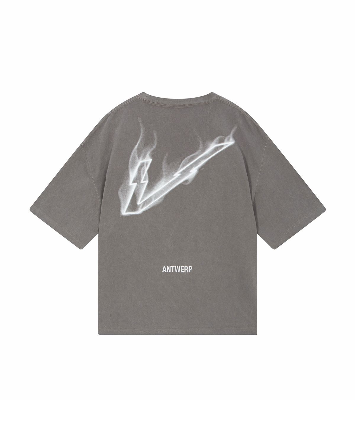 블레민크벨드(VLEMINCKVELD) V-neon Pigment Oversized T-shirts_Gray, Gray