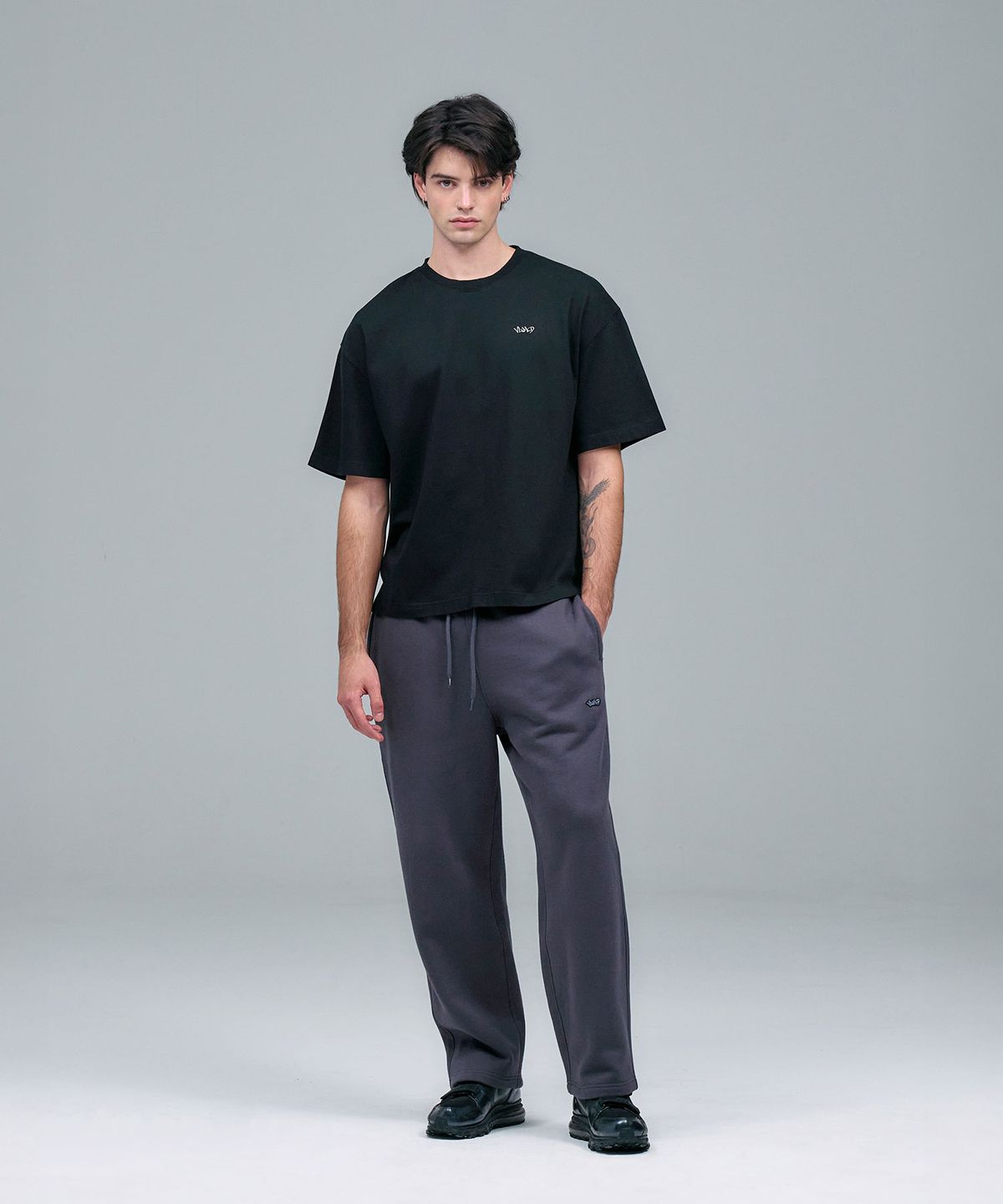 블레민크벨드(VLEMINCKVELD) ANTWERPEN Washed Oversize T-shirts_Black, White
