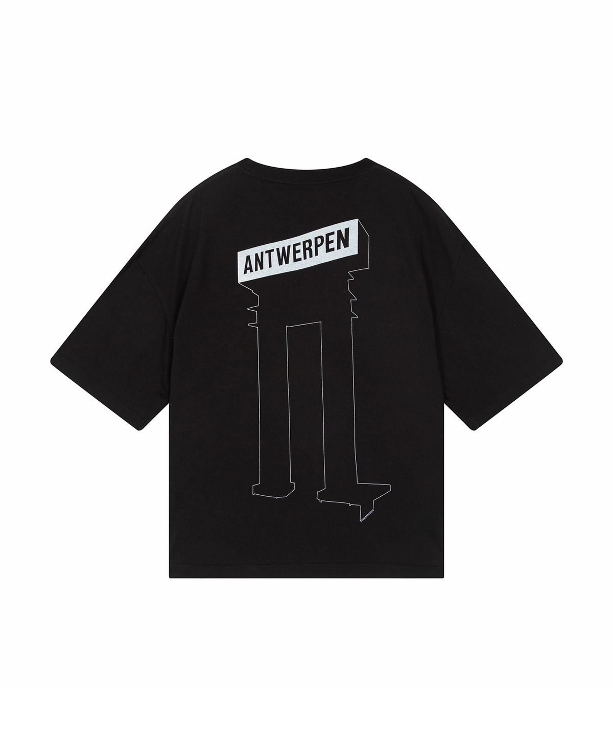 블레민크벨드(VLEMINCKVELD) ANTWERPEN Washed Oversize T-shirts_Black, White