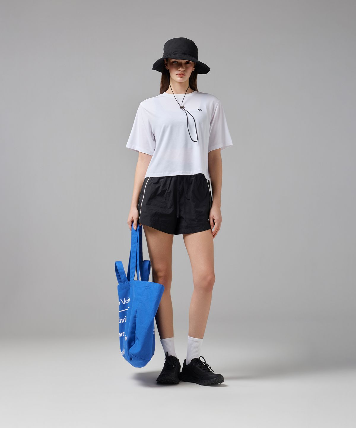 아웃도어 보이스(OUTDOOR VOICES) SIGNATURE CANVAS SHOULDER BAG (OV BLUE)