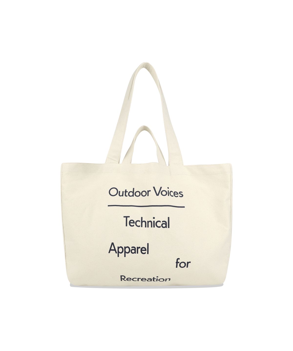 아웃도어 보이스(OUTDOOR VOICES) SIGNATURE CANVAS SHOULDER BAG (IVORY)