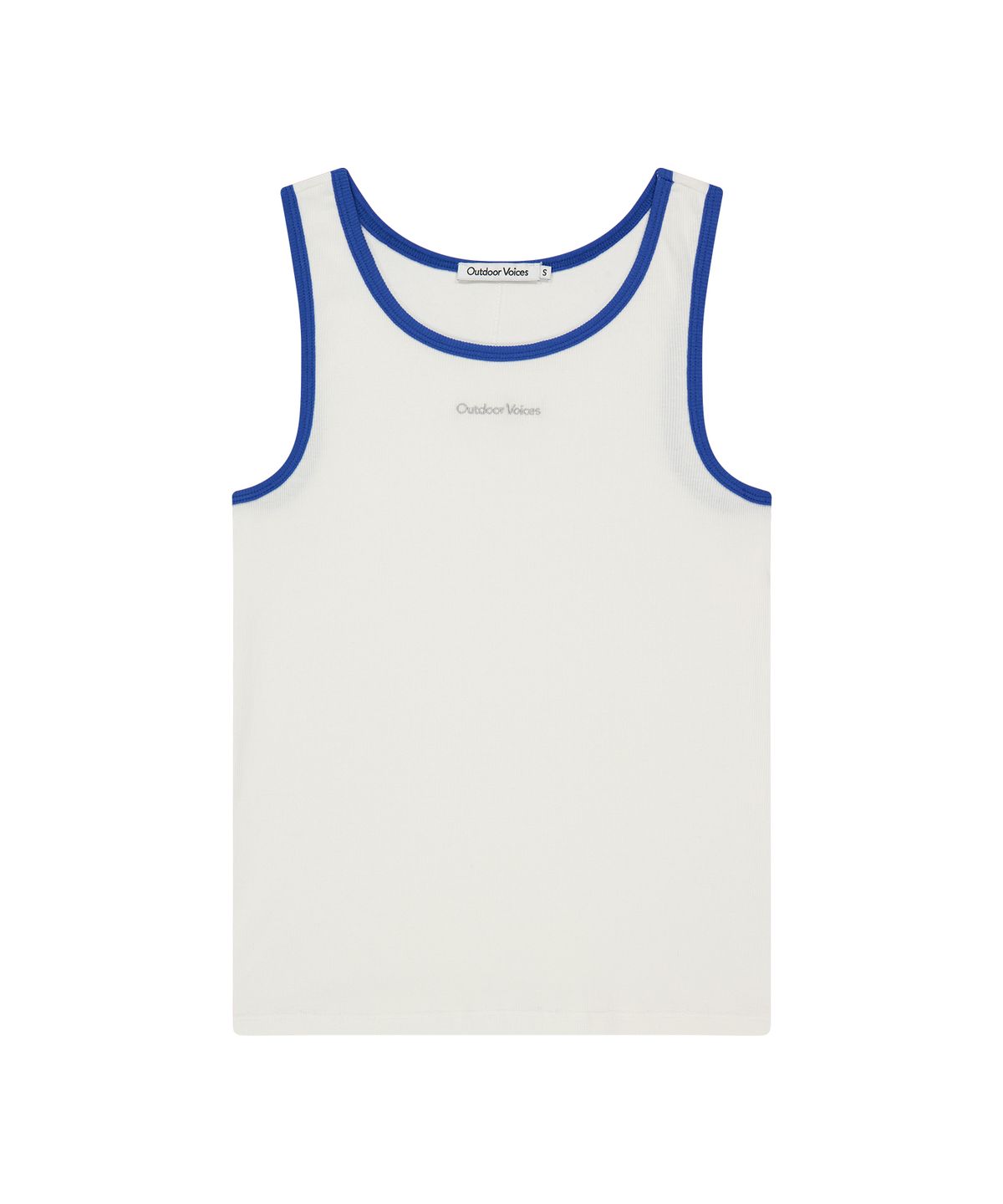 아웃도어 보이스(OUTDOOR VOICES) (W)LINING RINGER SLEEVELESS (WHITE)