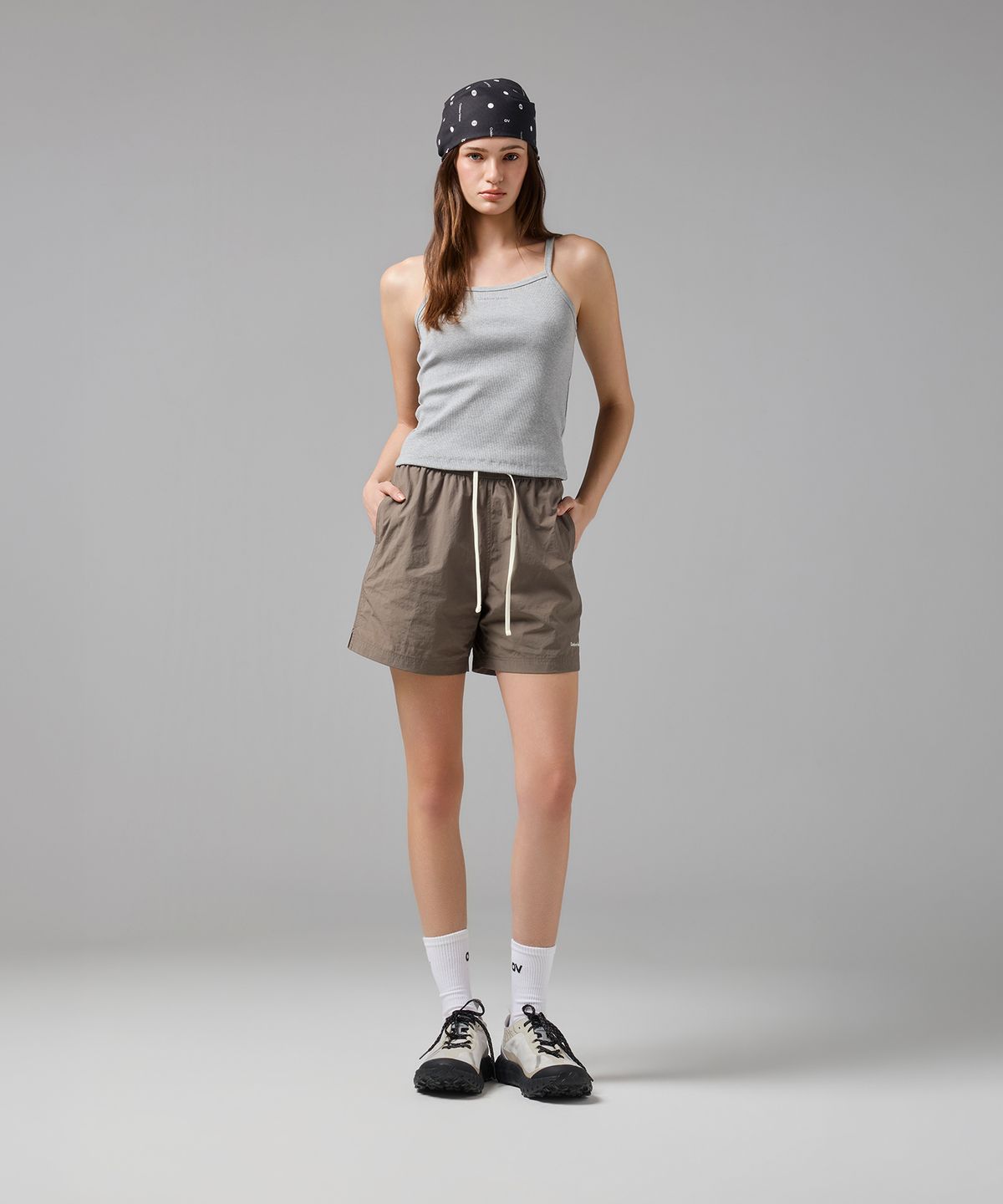 아웃도어 보이스(OUTDOOR VOICES) (W)ESSENTIAL STRAP SLEEVELESS (HEATHER GRAY)