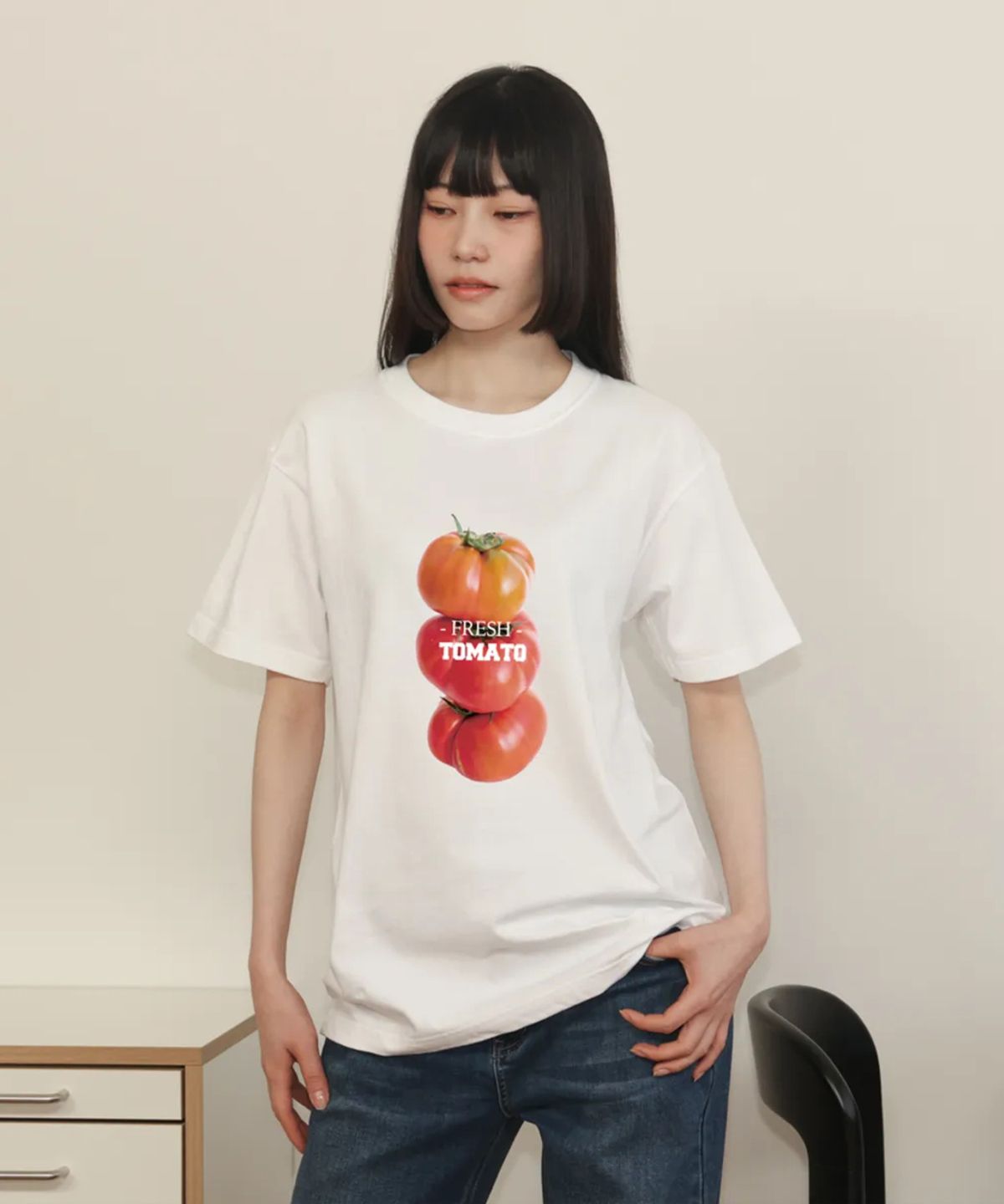 뚜누(TOUNOU) 안수향 작가, 잘 챙겨 먹어 반소매 티셔츠