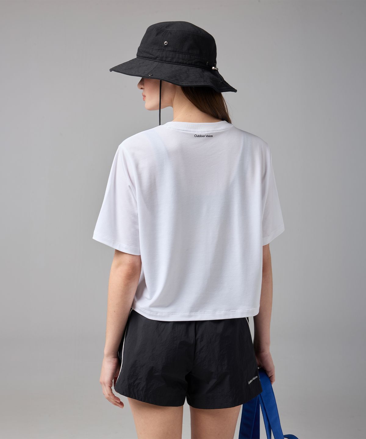 아웃도어 보이스(OUTDOOR VOICES) (W)Drysil COOL CROP TEE (WHITE)