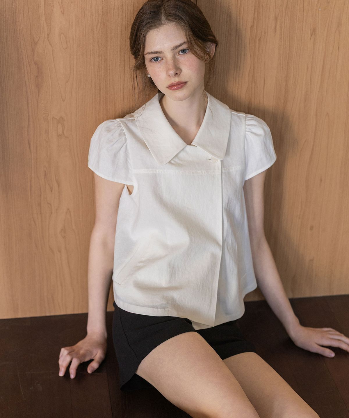 로트르드민(LAUTREDE MIN) Mute collar Blouse Jacket