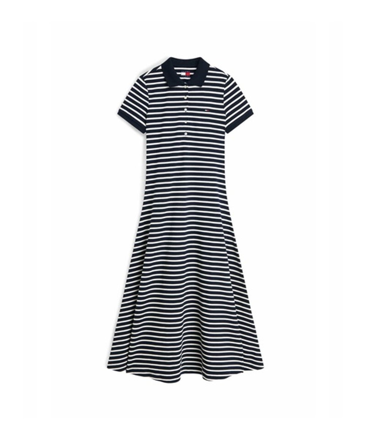 타미진스(TOMMY JEANS) 코튼 블렌드 맥시 폴로 원피스 (T32G6WOP33TWT20A7)