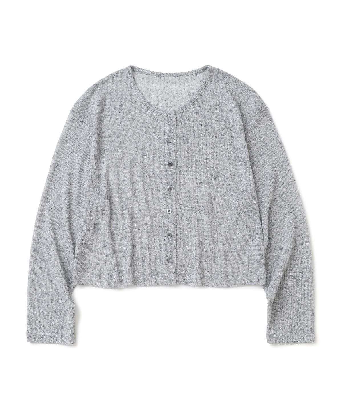니티드(KNITTED) (UNISEX) 썸머 롱 슬리브 가디건 GREY
