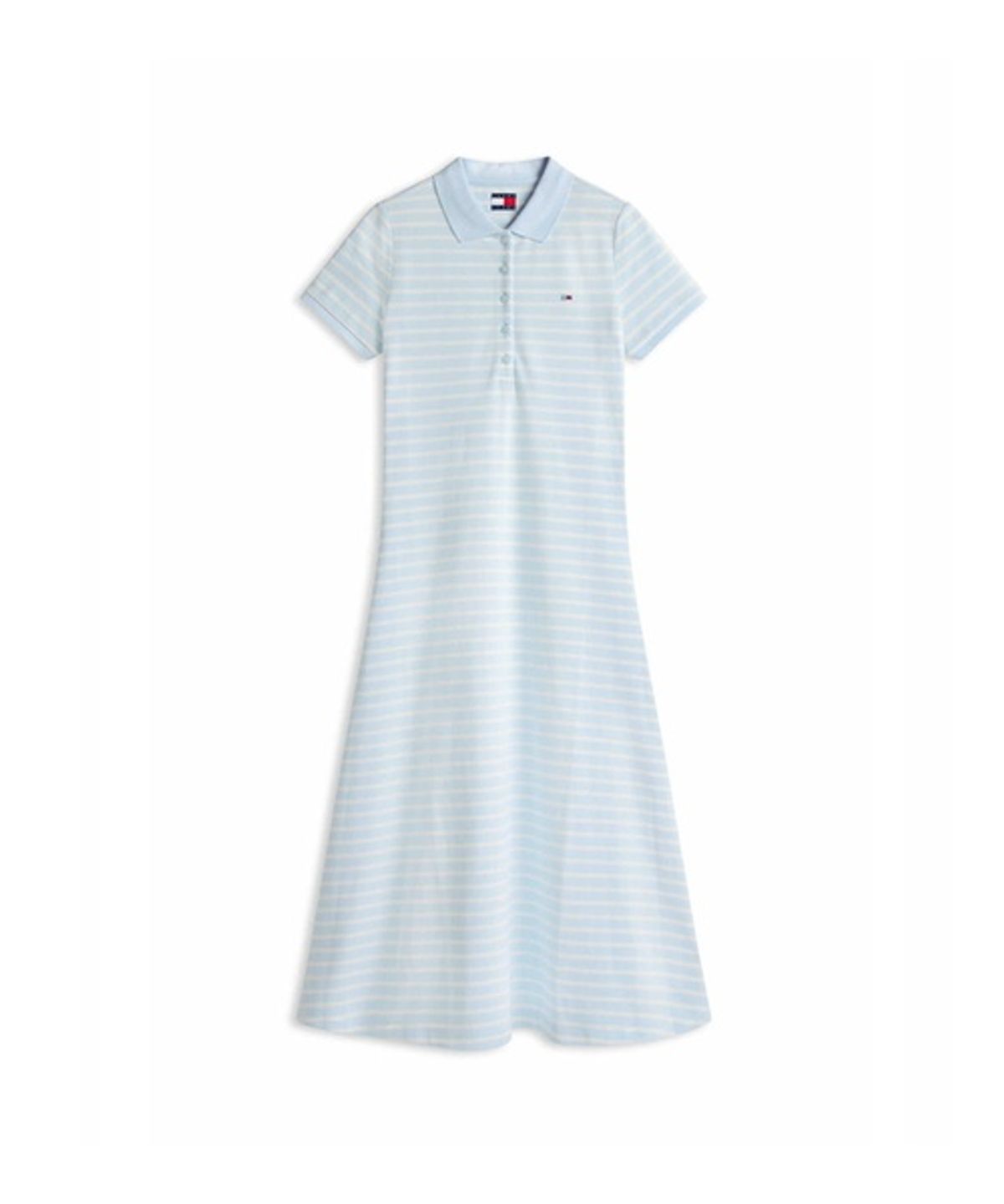 타미진스(TOMMY JEANS) 코튼 블렌드 맥시 폴로 원피스 (T32G6WOP33TWT20BA)