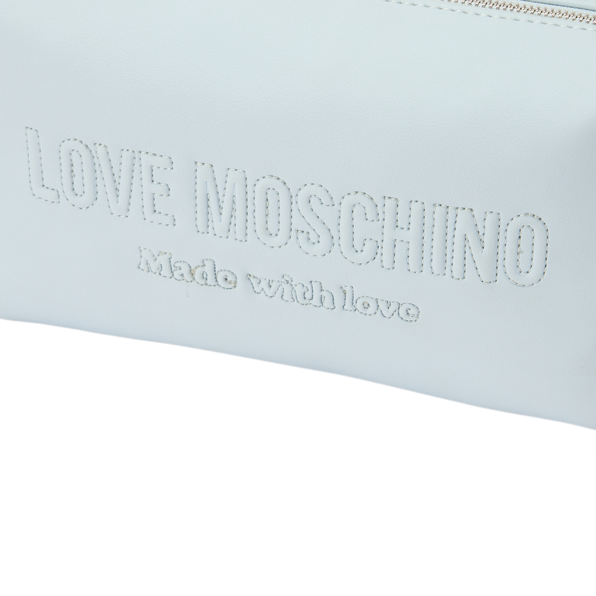 러브 모스키노(LOVE MOSCHINO) 엠보 로고 파우치 라이트블루