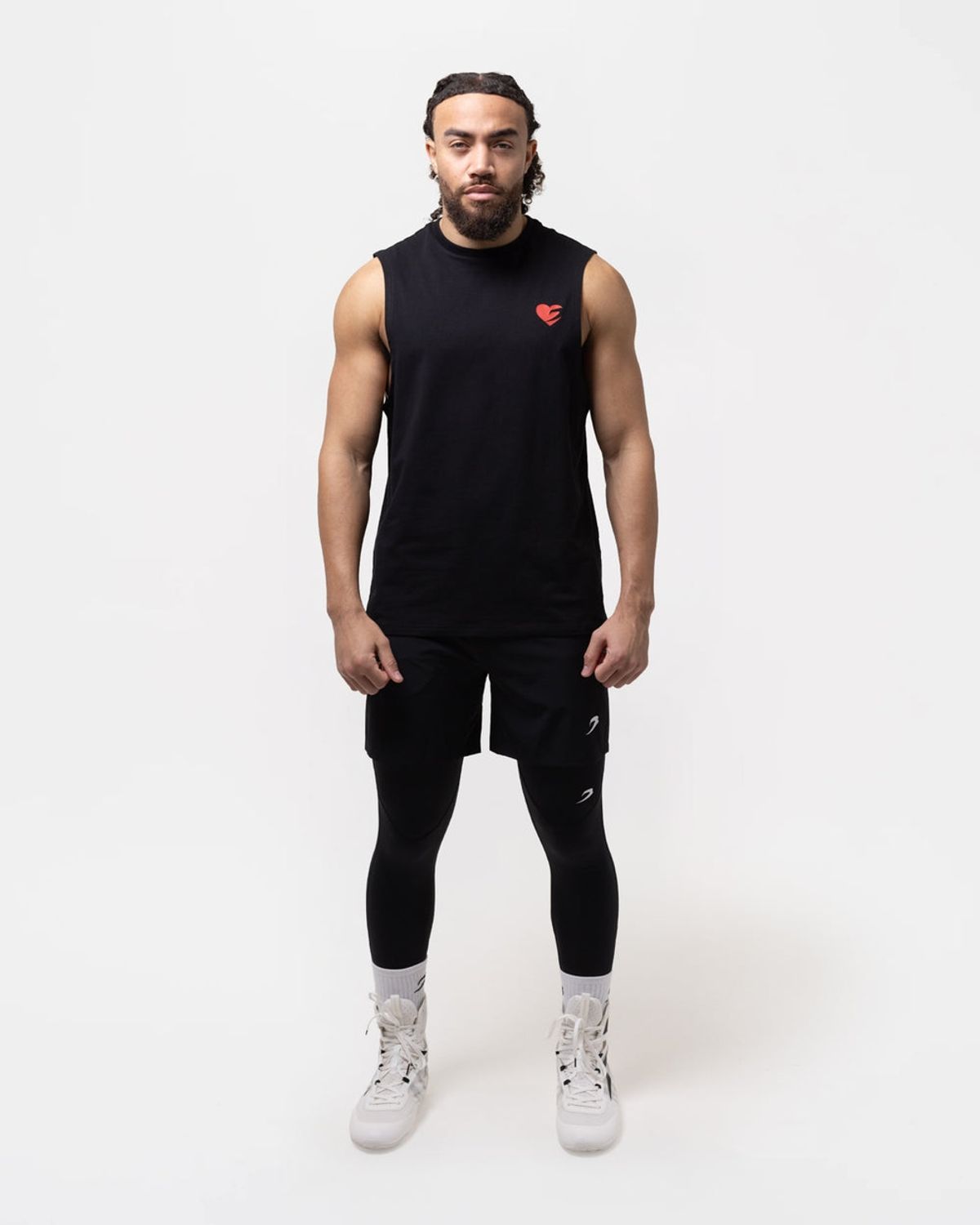 복스로(BOXRAW) Boxing is Love 오버사이즈 머슬 탱크탑 BXRW-BILOMT