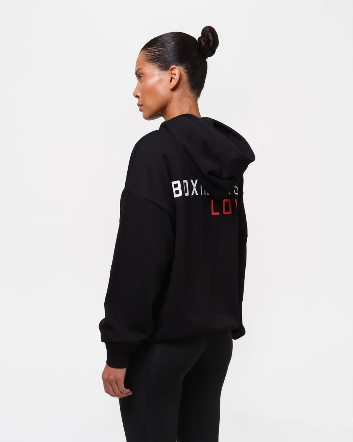 복스로(BOXRAW) Boxing is Love 오버사이즈 후디 - 여성 W BXRW-BILOH