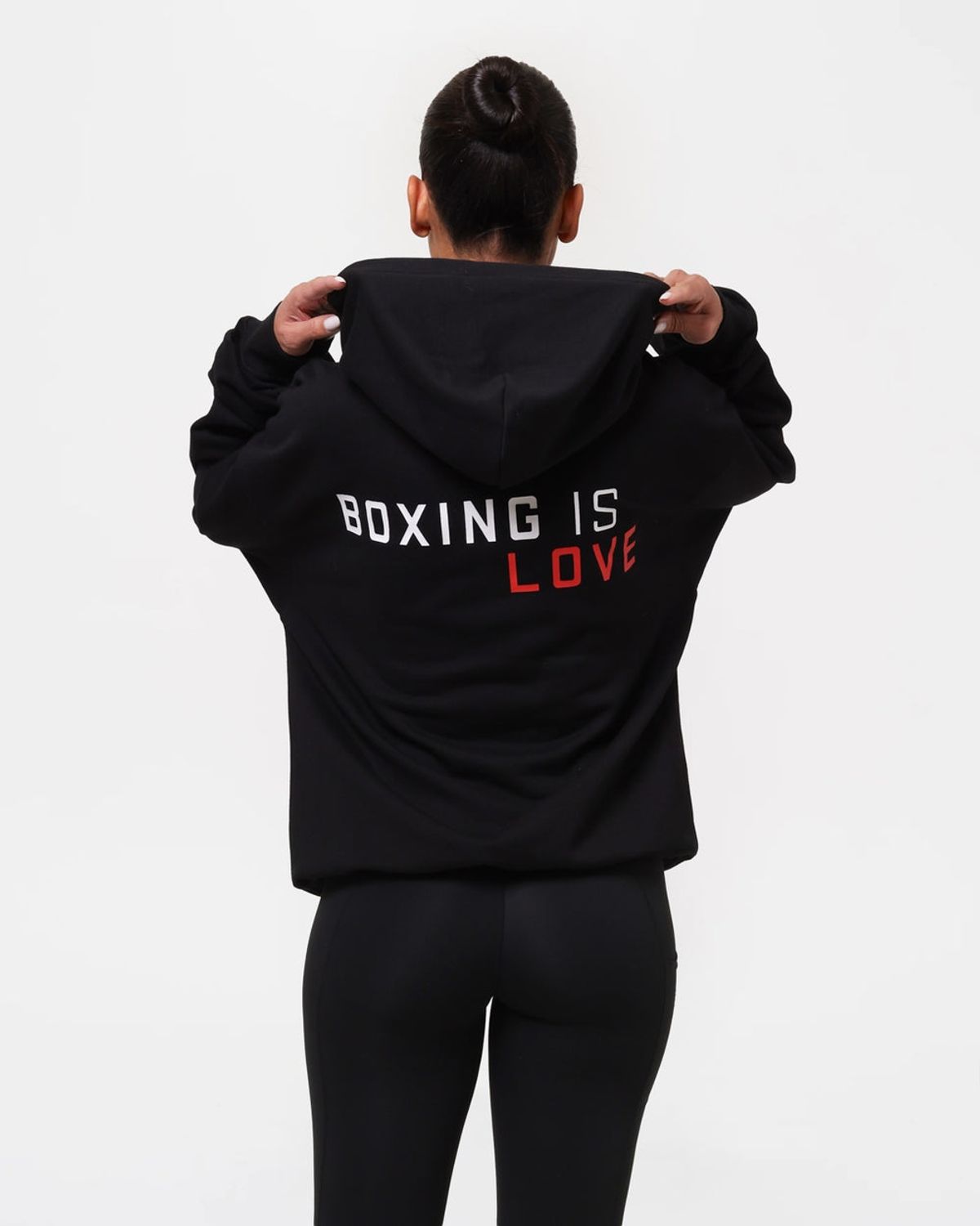 복스로(BOXRAW) Boxing is Love 오버사이즈 후디 - 여성 W BXRW-BILOH