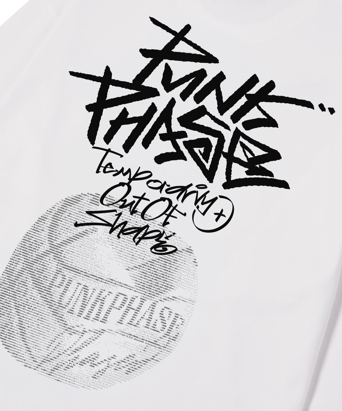 펑크페이즈(PUNKPHASE) [2차 리오더] Ascii Ball Tee Off White