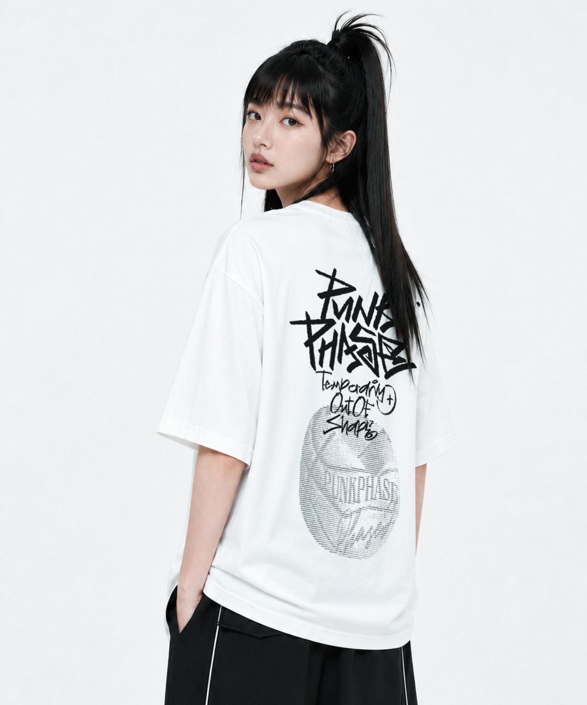 펑크페이즈(PUNKPHASE) [2차 리오더] Ascii Ball Tee Off White