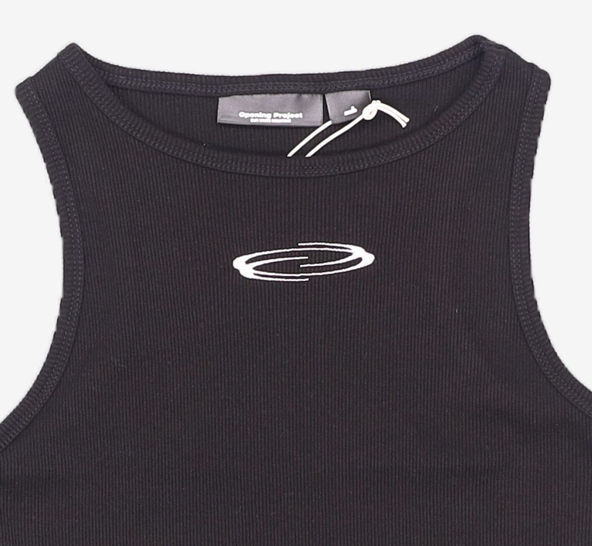 오프닝프로젝트(OPENING PROJECT) W Symbol Tank Top - Black 1