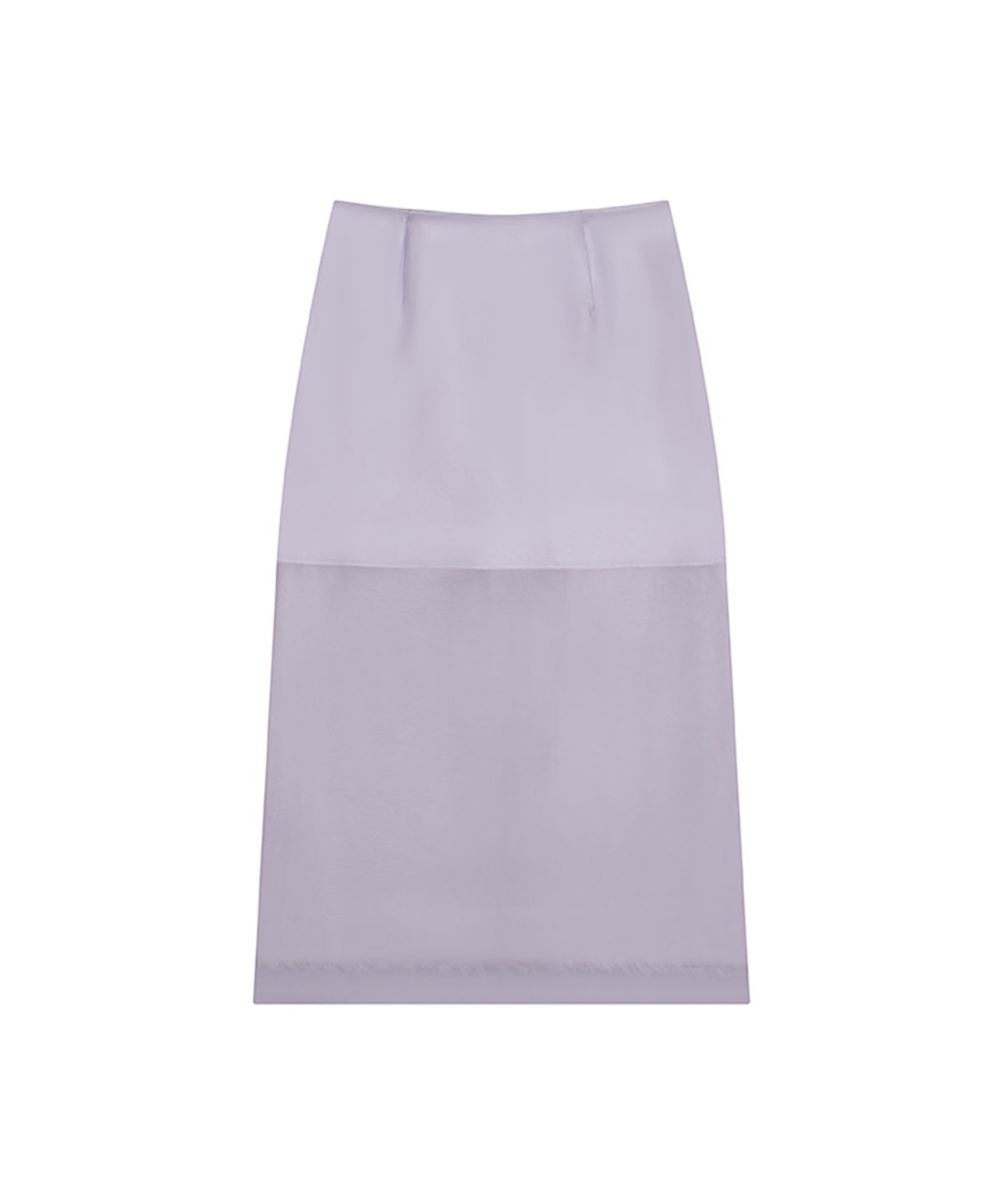 퀸스래빗(Q'SRB) Sheer Glossy Mid-Length Skirt