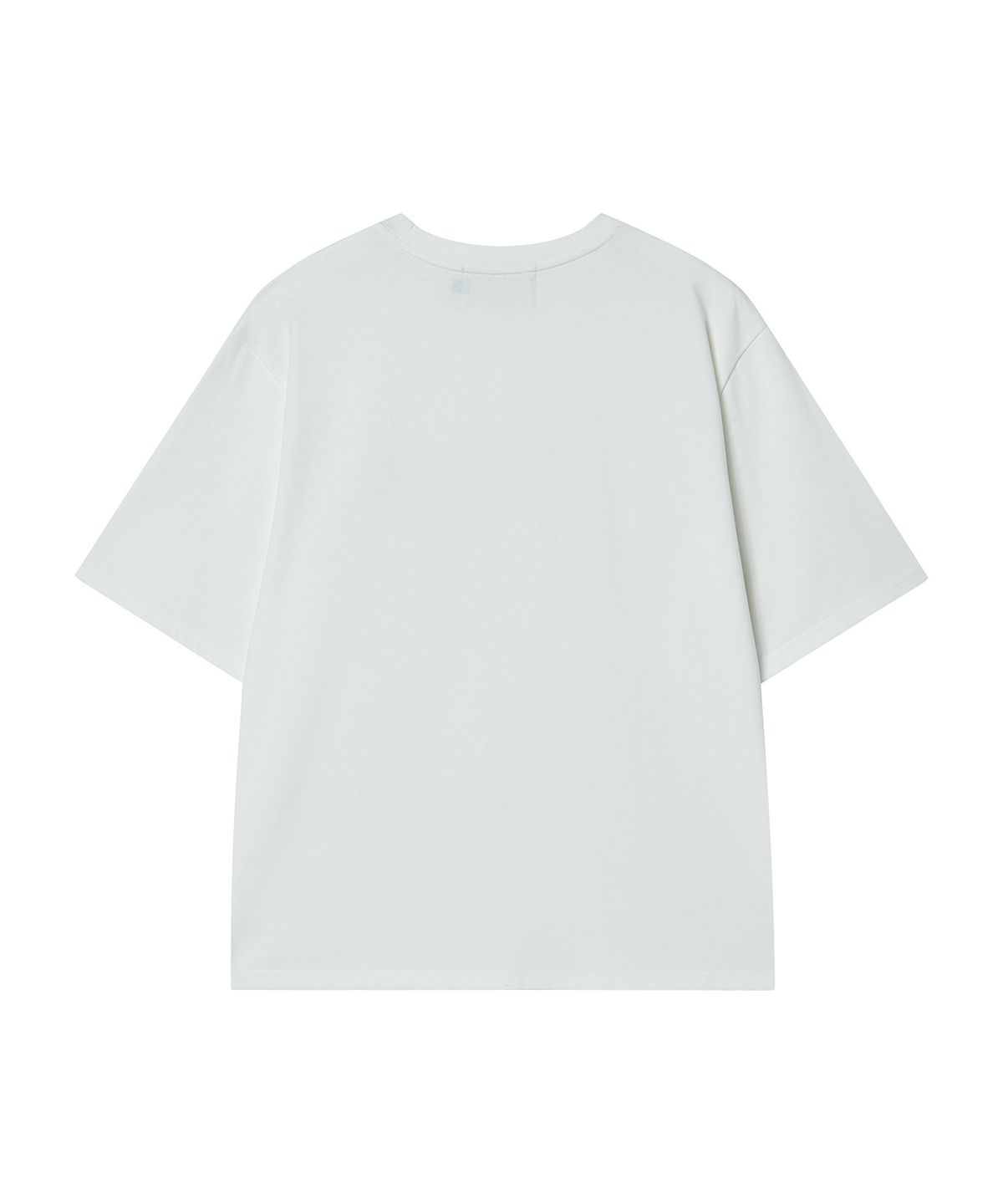 비욘드클로젯(BEYOND CLOSET) [COLLECTION LINE] 뉴욕 펄 로고 하프 티셔츠 화이트