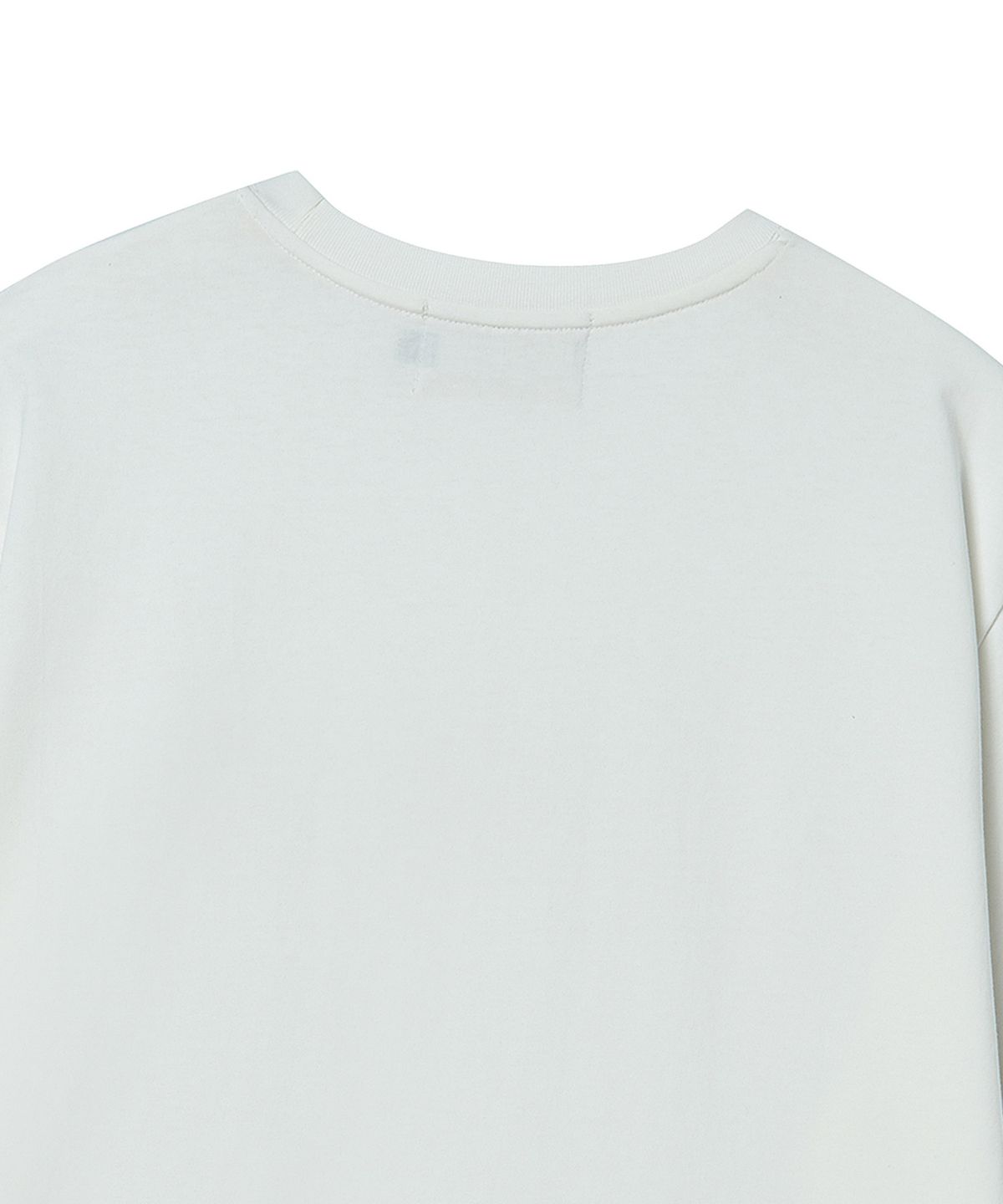 비욘드클로젯(BEYOND CLOSET) [COLLECTION LINE] 뉴욕 펄 로고 하프 티셔츠 화이트