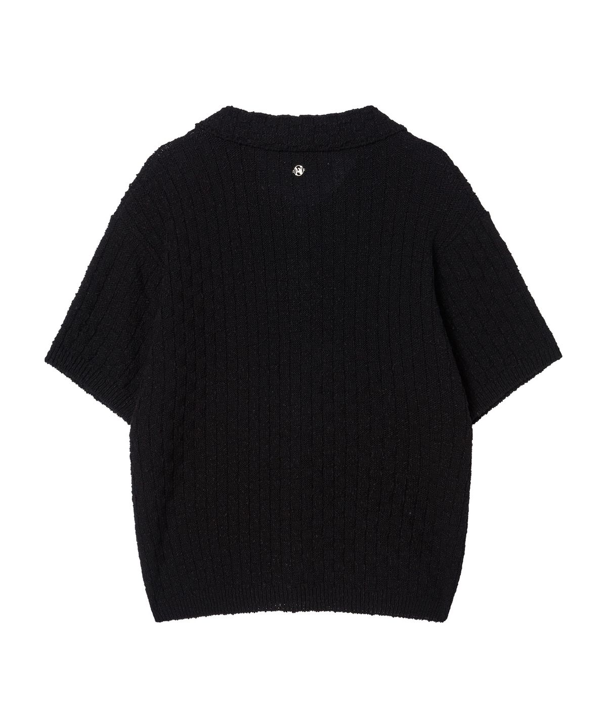 비욘드클로젯(BEYOND CLOSET) [COLLECTION LINE] 위빙 텍스처 니트 가디건 블랙
