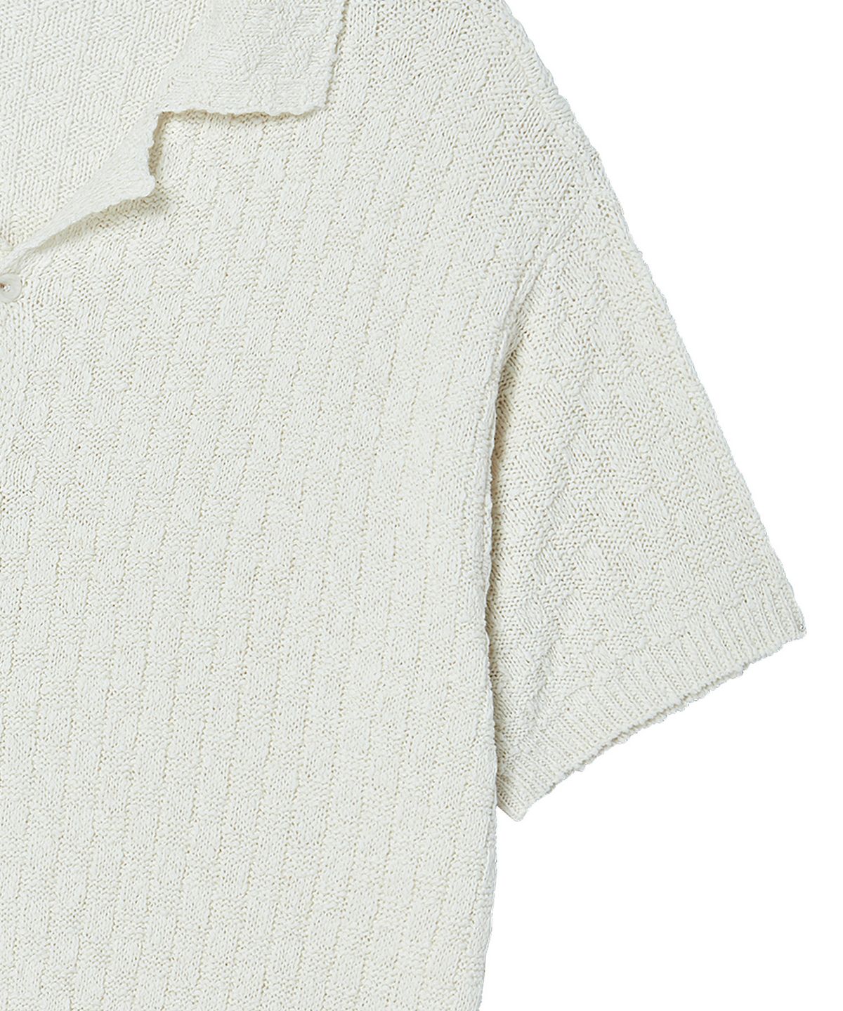 비욘드클로젯(BEYOND CLOSET) [COLLECTION LINE] 위빙 텍스처 니트 가디건 아이보리