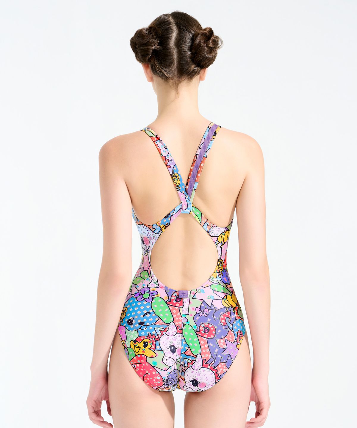 후그(HOOG) 723 애니멀콜라쥬 로우컷 V-back WRA2711