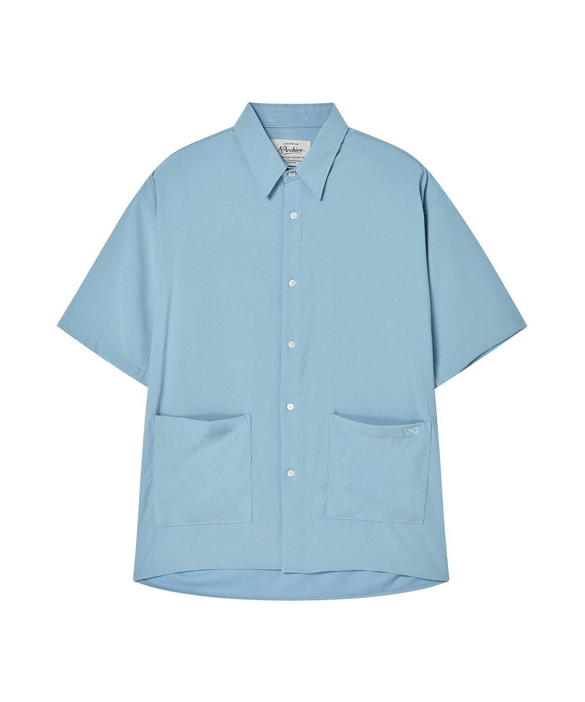 비욘드클로젯(BEYOND CLOSET) [COLLECTION LINE] 이탈리안 페브릭 럭스 포켓 셔츠 스카이 블루