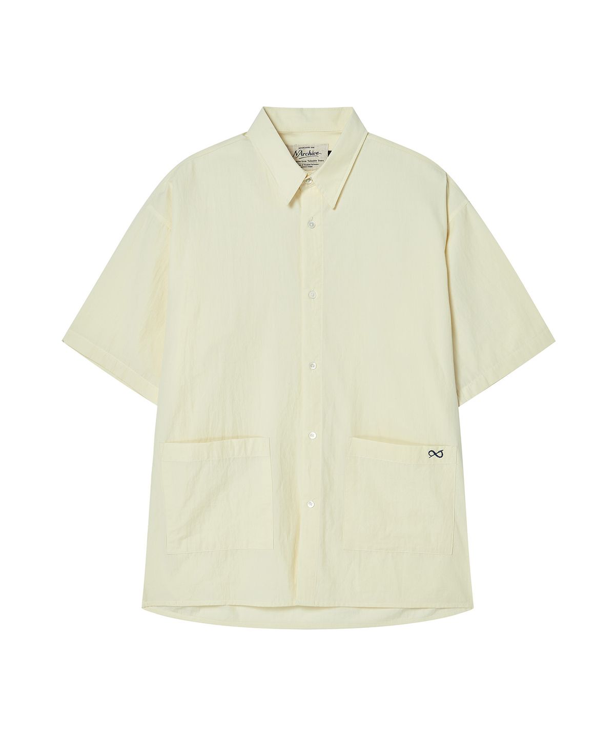 비욘드클로젯(BEYOND CLOSET) [COLLECTION LINE] 럭스 페브릭 포켓 셔츠 버터