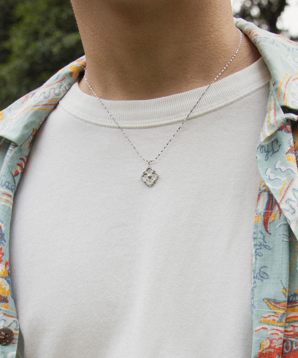 링거피스(LINGER PIECE) [Unisex] Baroque pattern necklace