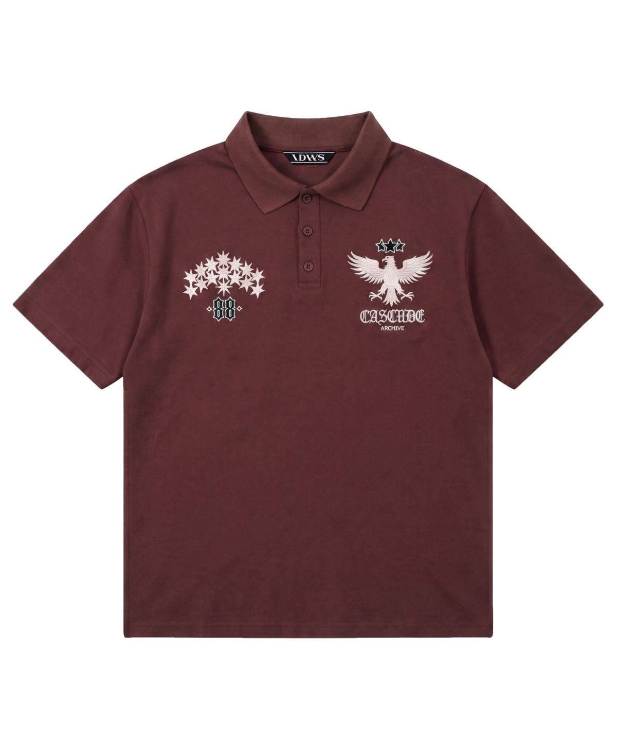 아이돈워너셀(IDWS) Star Ridge Polo Shirt Burgundy