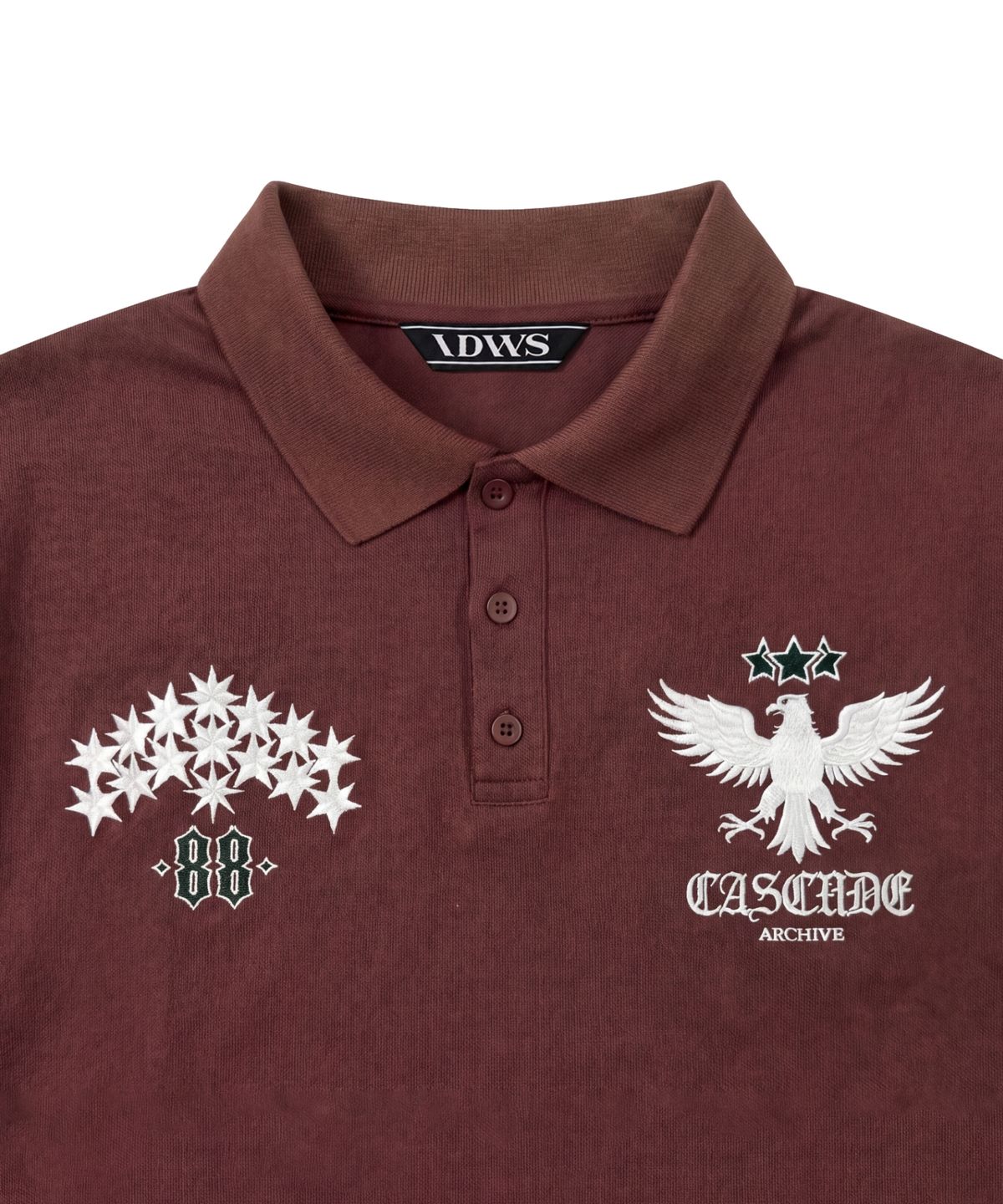 아이돈워너셀(IDWS) Star Ridge Polo Shirt Burgundy