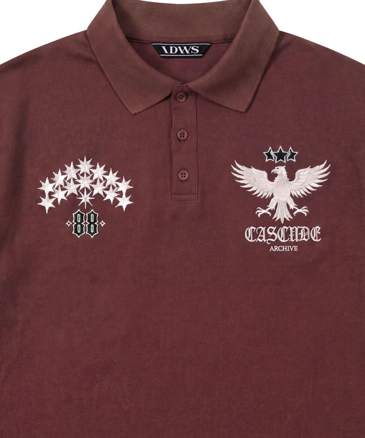 아이돈워너셀(IDWS) Star Ridge Polo Shirt Burgundy