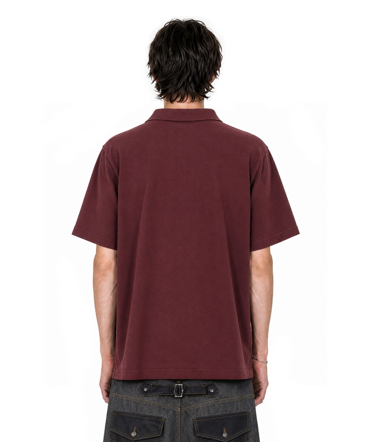 아이돈워너셀(IDWS) Star Ridge Polo Shirt Burgundy