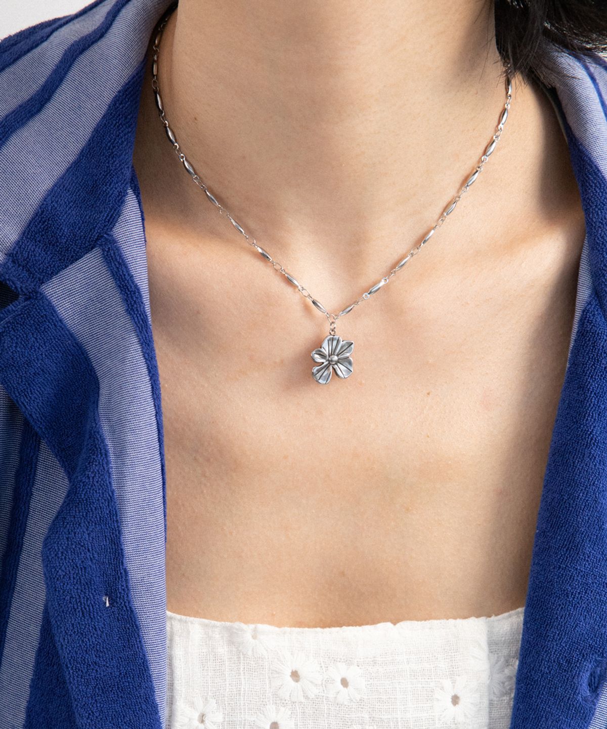 링거피스(LINGER PIECE) [Unisex] Hawaiian plumeria necklace