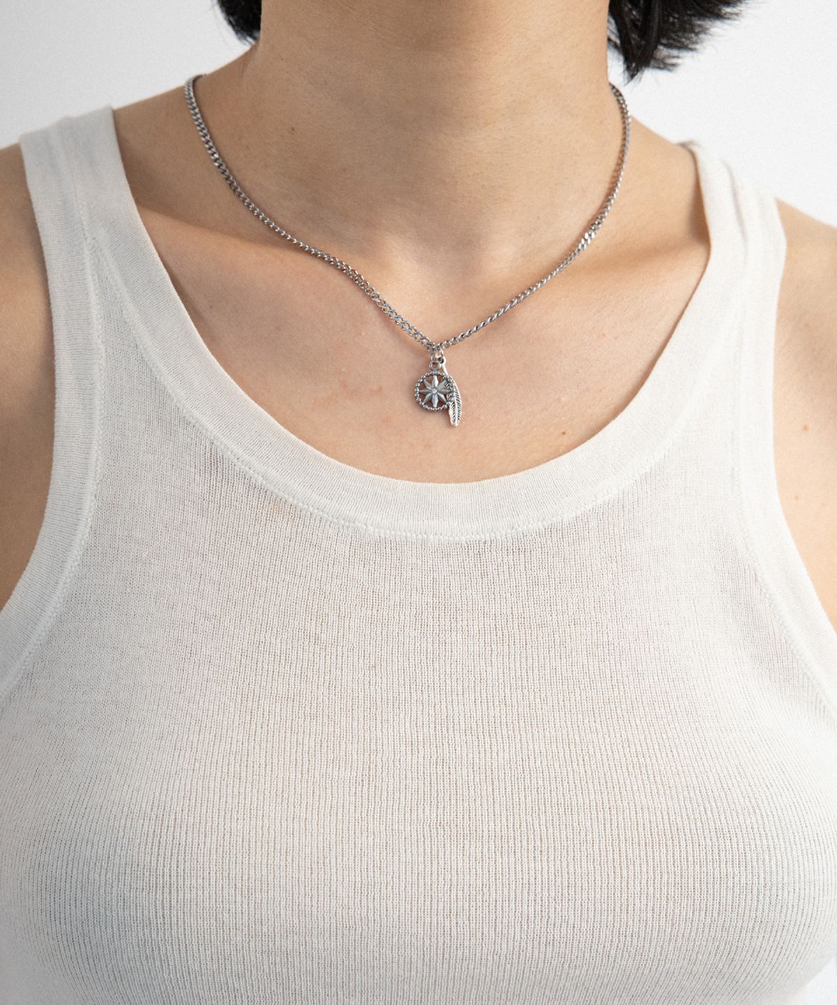 링거피스(LINGER PIECE) [Unisex] Milestone of peace necklace