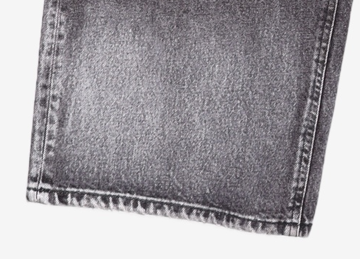메종미네드(MAISON MINED) ISLAND SQUARE PATCH DENIM PANTS BLACK 50