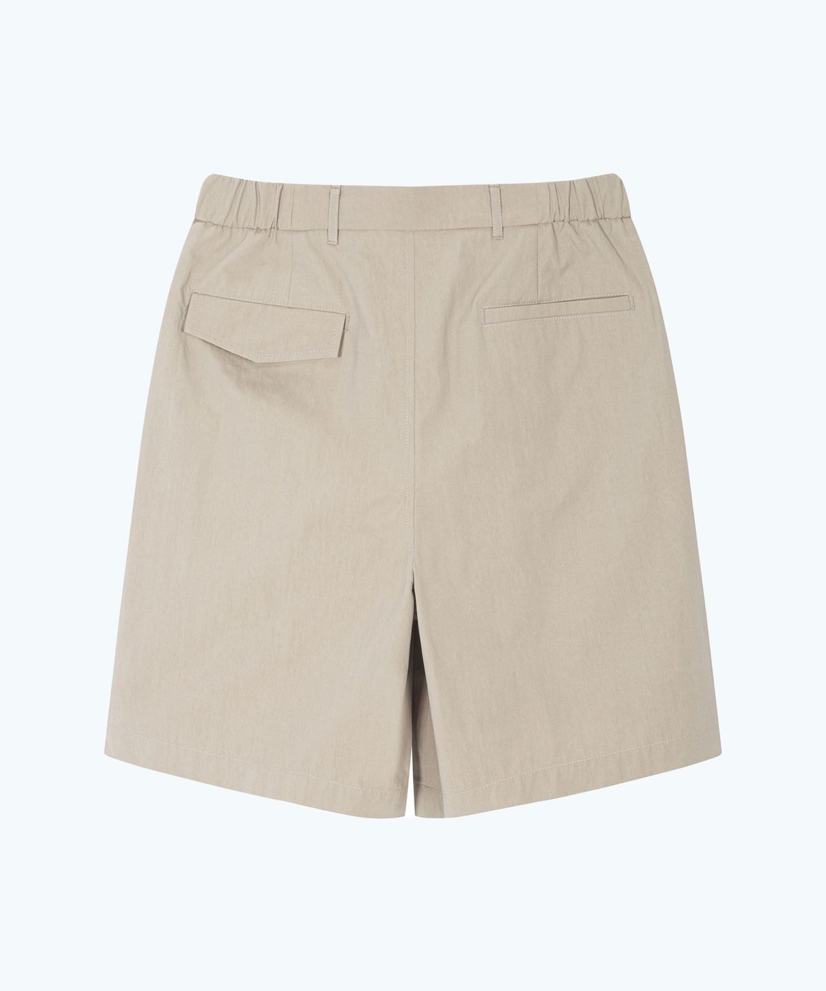 밀라코드(MILACODE) Detail Tuck Shorts - BEIGE