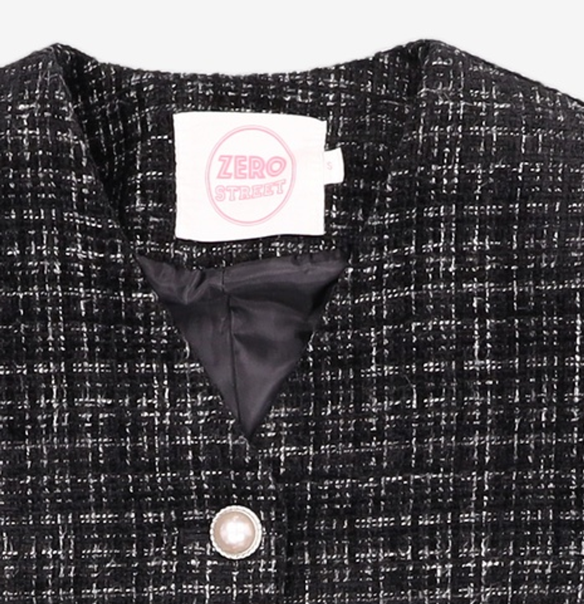 제로스트릿(ZEROSTREET) PUFF WOOL CHECK COAT / PINK S